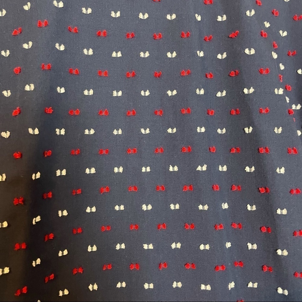 IZOD Red White and Blue Top with Bell Sleeve Sz.L - Picture 2 of 7